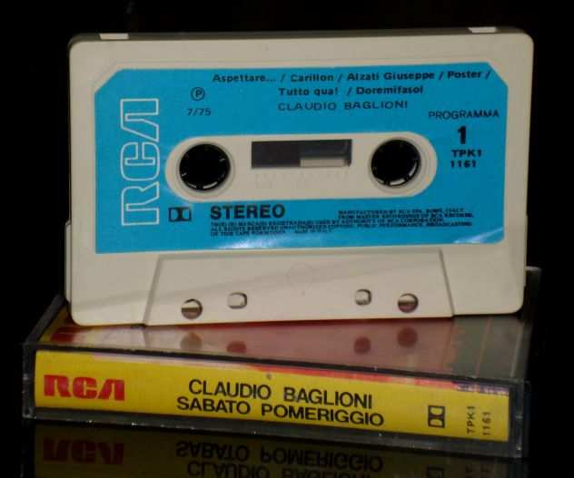 CLAUDIO BAGLIONI - Sabato Pomeriggio - Cassette,Tape,MC,K7 1975 RCA Italy