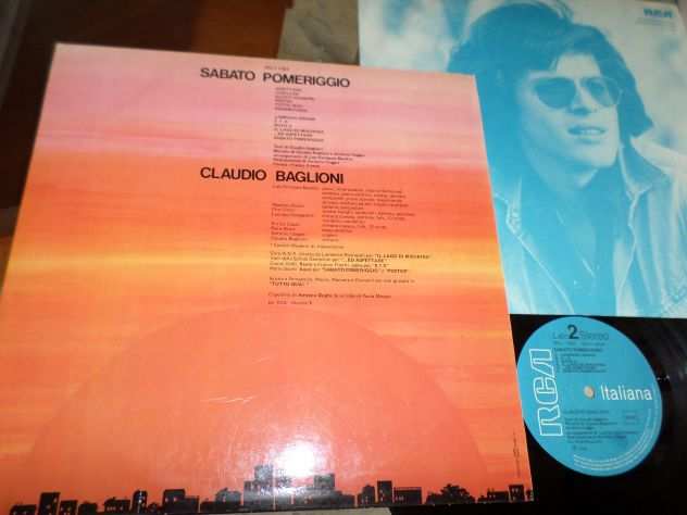 CLAUDIO BAGLIONI - Sabato Pomeriggio - LP  33 giri 1deg Stampa 1975 RCA Italy