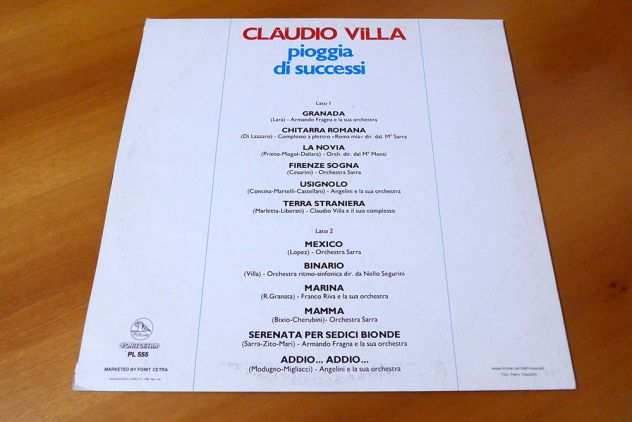 Claudio Villa LP Pioggia di successi