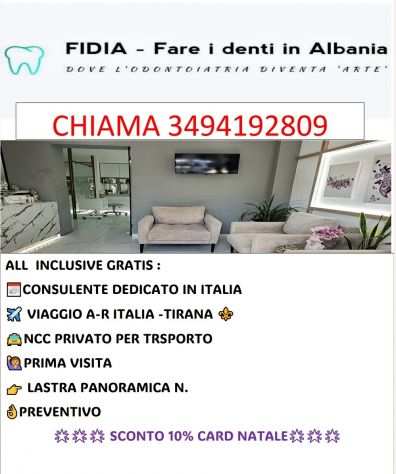 CLINICA DENTALE FIDIA group TIRANA consulenti in Italia 3494192809