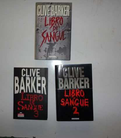 Clive Barker Libri di sangue 1 a 3 - SONZOGNO