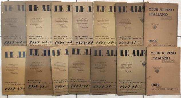 Club alpino italiano - Lot with 14 issues - 1936