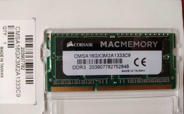 CMSA16GX3M2A1333C9 Corsair Mac Memory DDR3 1333 S