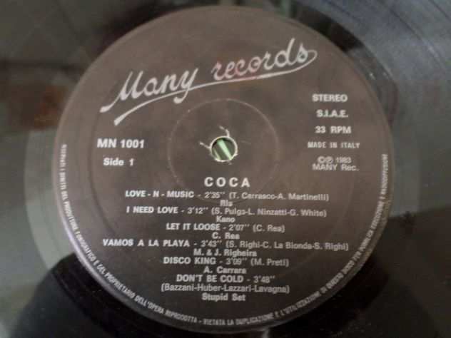 COCA - Compilation, Mixed - LP  33 giri 1983 Many Records