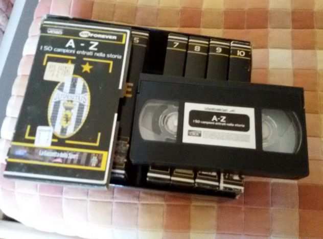 Cofanetto 10 videocassette VHS Juve Forever 2002