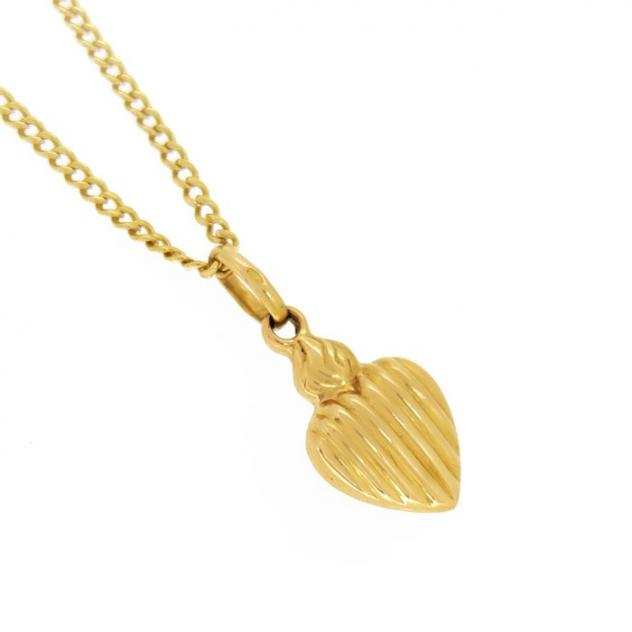 Collana con ciondolo - Oro giallo, 18 carati