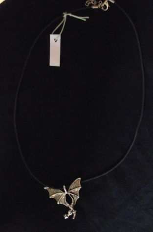 collana necklace pendente gotico pipistrello girocollo Alchemy Gothic bat vampir