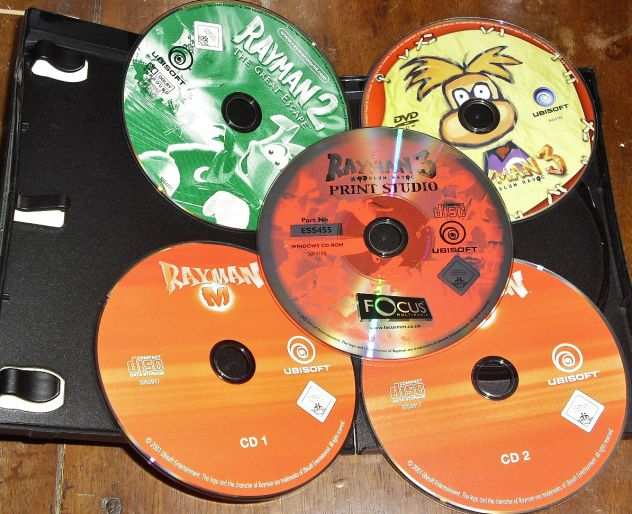 collezione 4 giochi Rayman 10deg Anniversario gioco PC Italiano edizione limitata