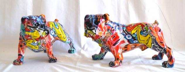 Collezione a tema animali - 2x Bulldog