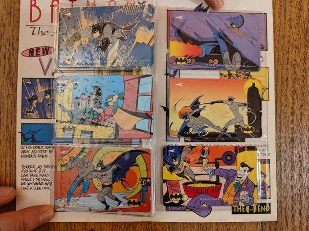 Collezione di carte telefoniche - Pieghevole Batman Animated Series Con 6 Carte Telefoniche - DC Comics TM amp 1995