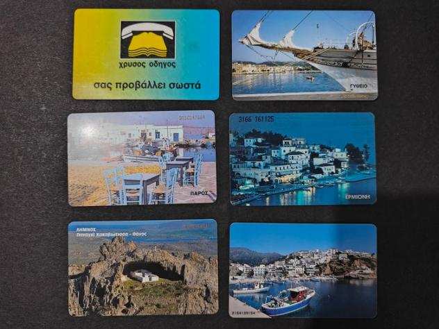 Collezione di carte telefoniche - Schede Telefoniche Greche con Molte Paesaggistiche degli Anni 90 - OTE