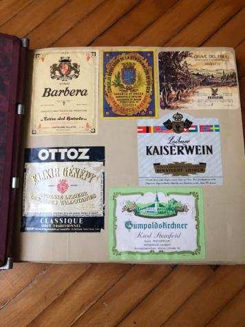 collezione di etichette di vino, birra, bibite e superalcolici dal 1960 al 1980 - Etichetta - Carta
