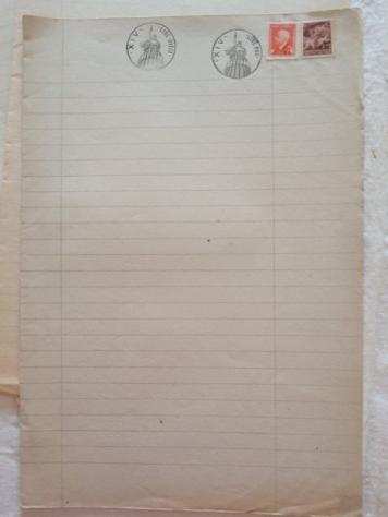 Collezione di memorabilia - 22x Fogli Carta Bollata Filigranati e Non NuoviSeminuovi dal 19351936 al 1988