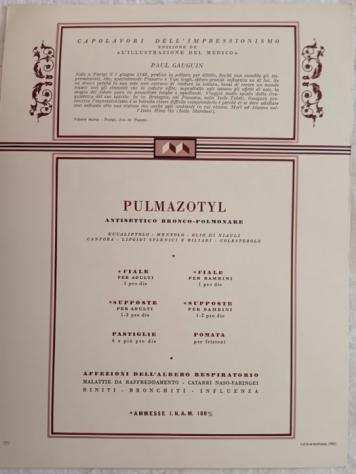 Collezione di merchandising brandizzato - 12 Stampe Capolavori Pittura - Promozione Farmaci Vintage 19591962