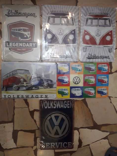 COLLEZIONE TARGHE METALLO VOLKSWAGEN