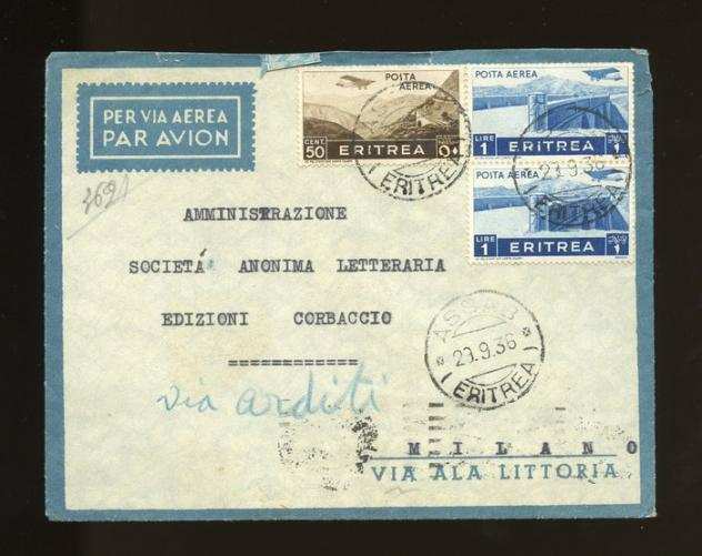 Colonie Italiane 19361945 - Diverse lettere e documenti - Storia postale
