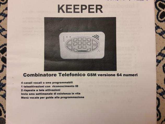 COMBINATORE telefonico compatto su linea GSM KEEPER Usato