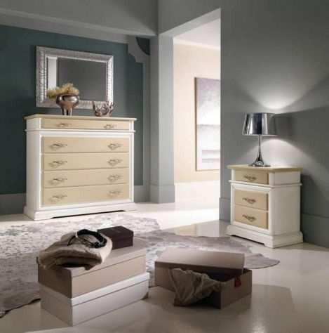 Comodino e Comograve Bergamo in Legno Provenzale Shabby Chic cod 77237724