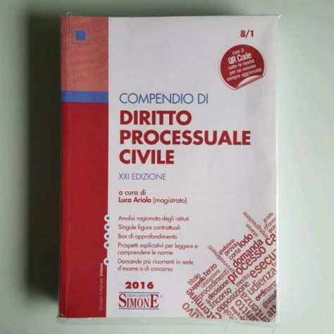 Compendio Di Diritto Processuale Civile 2016 - Editore Simone - 81 - Luca Ariol