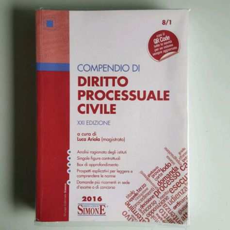 Compendio Di Diritto Processuale Civile 2016 - Editore Simone - 81 - Luca Ariol