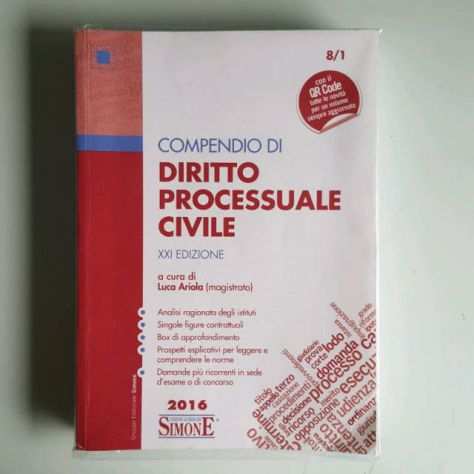 Compendio Di Diritto Processuale Civile 2016 - Editore Simone - 81 - Luca Ariol