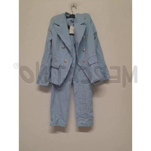 Completo donna giaccapantalone azzurro Taglia XL