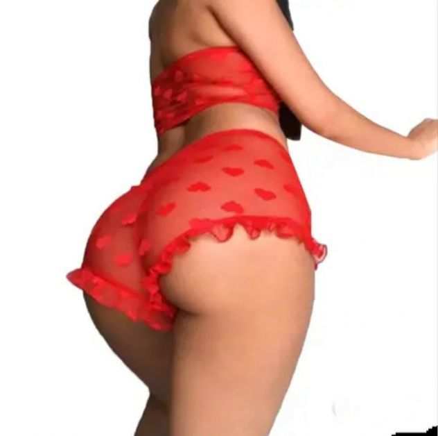 Completo lingerie taglia XL rosso,nero, bianco