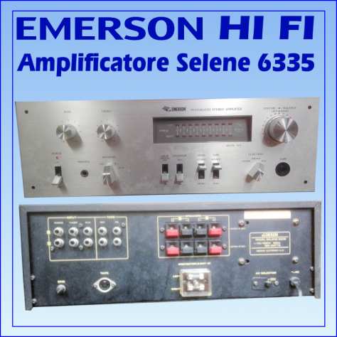 Componenti Stereo EMERSON Amplificatore  Deck  Radio.