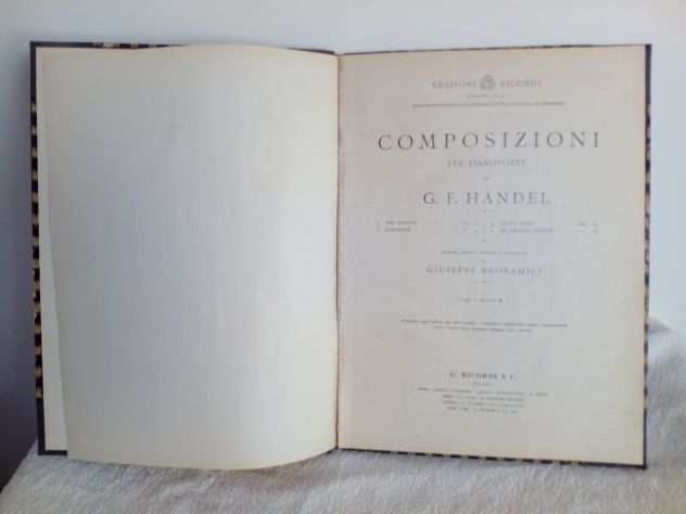 Composizioni per pianoforte di Friedrich Handel 1930