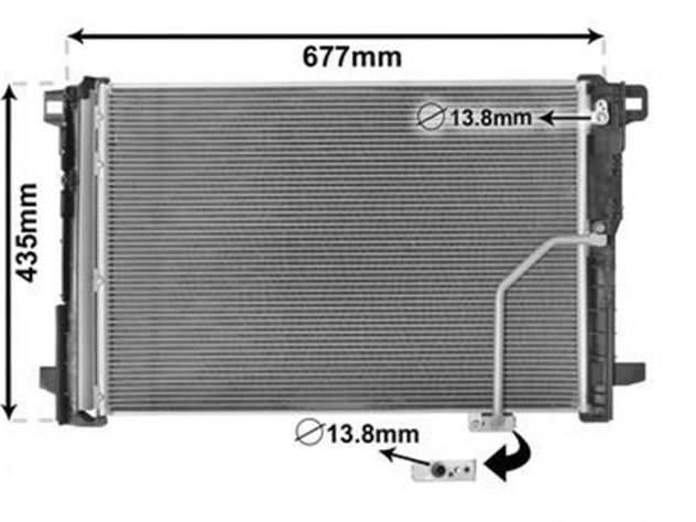 Compressore AC per Mercedes Classe E Elstock Denso Nissens radiatore essicatore