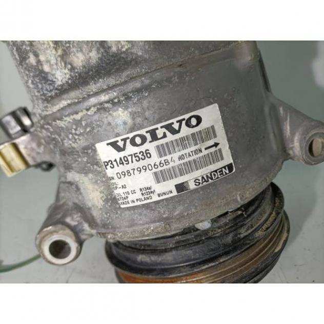 COMPRESSORE AC VOLVO V60 1Acircdeg Serie P31497536 D5244T21 diesel 2400 (1018)