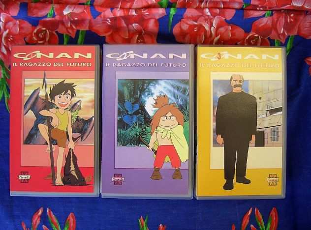Conan il ragazzo del futuro cartone Miyazaki serie VHS COMPLETA videocassette