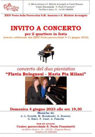 concerto duo pianistico quotFlavia Bolognesi - Maria Pia Milanirdquo 4.6 2023