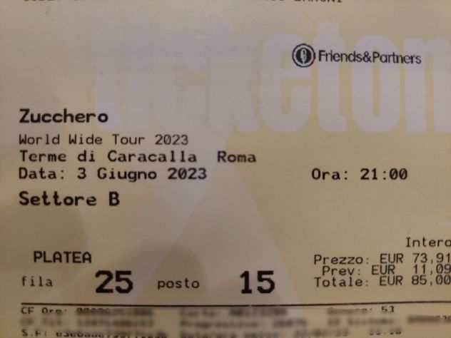 CONCERTO ZUCCHERO CARACALLA 03062023