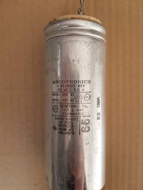 Condensatore 65uf 5060Hz (11 DISP.)