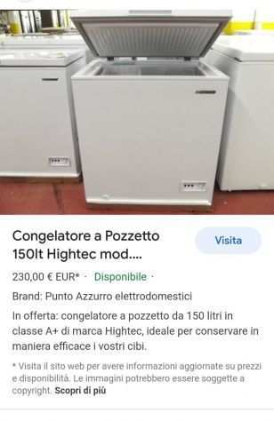 CONGELATORE A POZZETTO