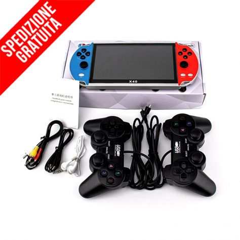 CONSOLE GAME PORTATILE X40 SCHERMO 7.1 POLLICI 22.800 GIOCHI 16 GB