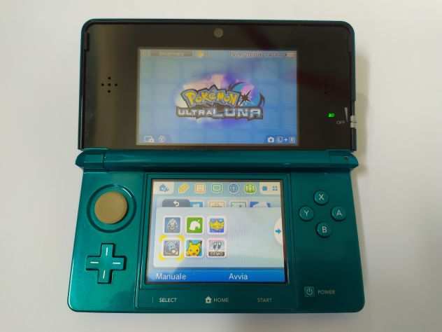 Console NINTENDO 3DS Aqua Blue  4 Giochi, Caricatore e Custodia Rigida