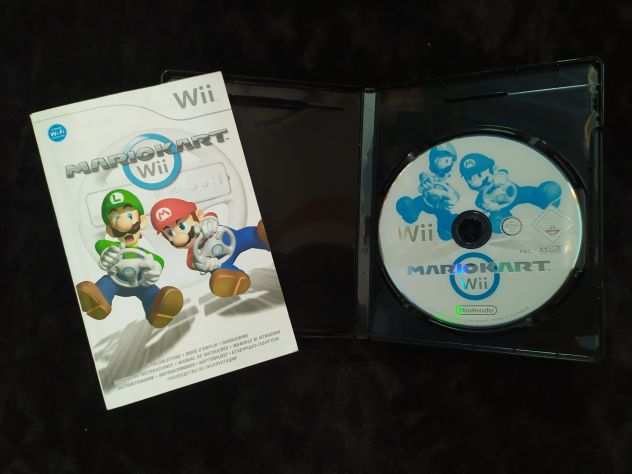 Console Nintendo Wii Bianca  Mario Kart Wii (Disco e Manuale)