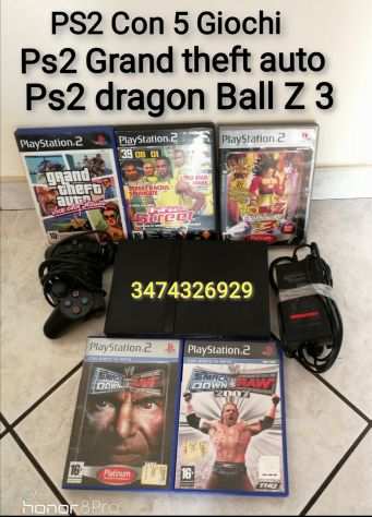 Console PS2 Slim con 5 giochi Dragon Ball Z