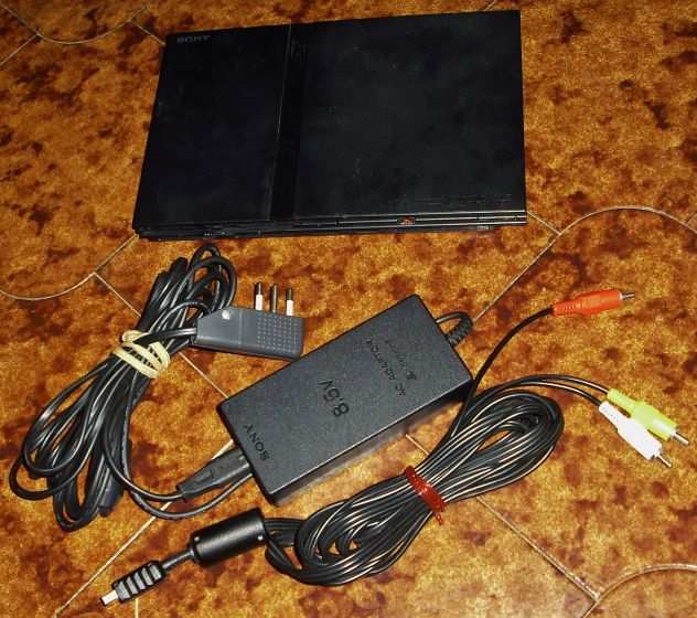 Console sony ps2 memory card alimentatore cavo scart free mcboot playstation 2