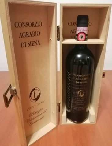 Consorzio Agrario di Siena Bottiglia celebrativa del Centenario 1901 - 2001 RARA