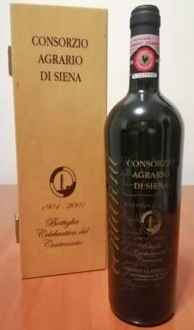 Consorzio Agrario di Siena Bottiglia celebrativa del Centenario 1901 - 2001 RARA