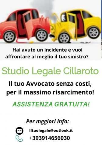 Consulenza e assistenza gratuita per Incidente stradale