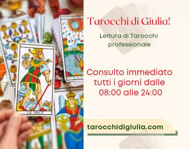 CONSULTO CARTOMANZIA AL TELEFONO - LETTURA TAROCCHI CARTOMANTE GIULIA