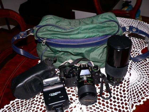Contax 159 MM  Yashica 35-70mm  Sologor 4,5300mm  TLA30 flash  Fotocamera reflex a obiettivo singolo (SLR)
