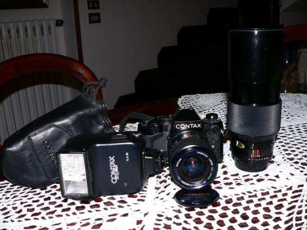 Contax 159 MM  Yashica 35-70mm  Sologor 4,5300mm  TLA30 flash  Fotocamera reflex a obiettivo singolo (SLR)