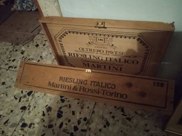 Contenitore Vintage in legno della Martini amp Rossi