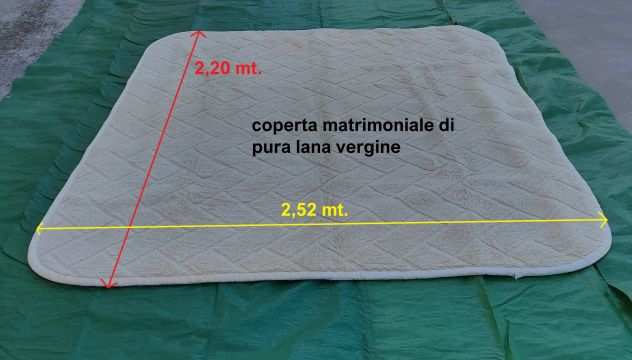 Coperta 100 pura lana vergine