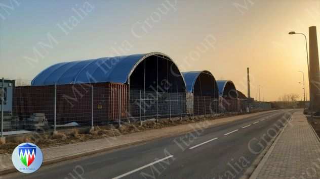 Coperture a arco su container - new jersey 10 x 12 x 6,2 mt